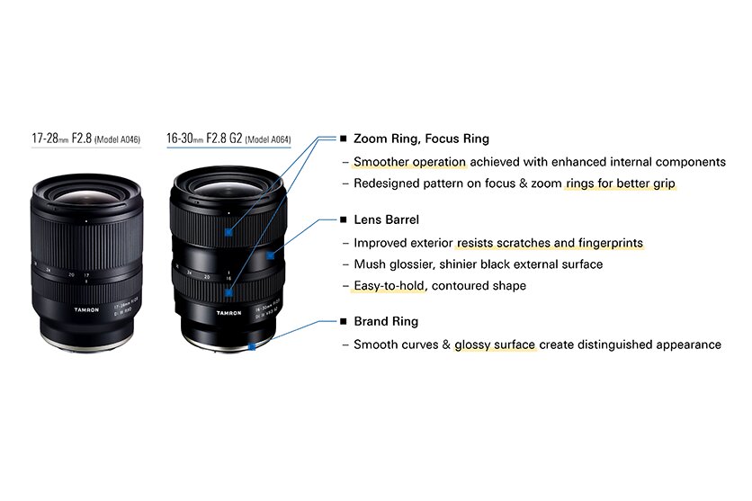 16-30mm F2.8 G2 A064 17-28mm F2.8 A046 design