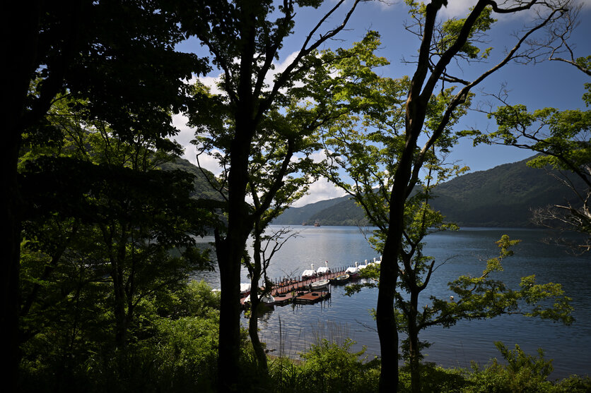 芦ノ湖では望遠ズームが大活躍
