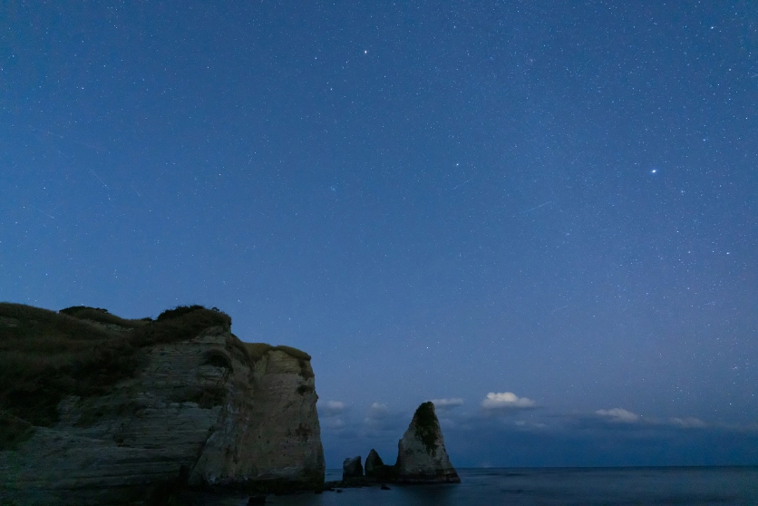 星景と海