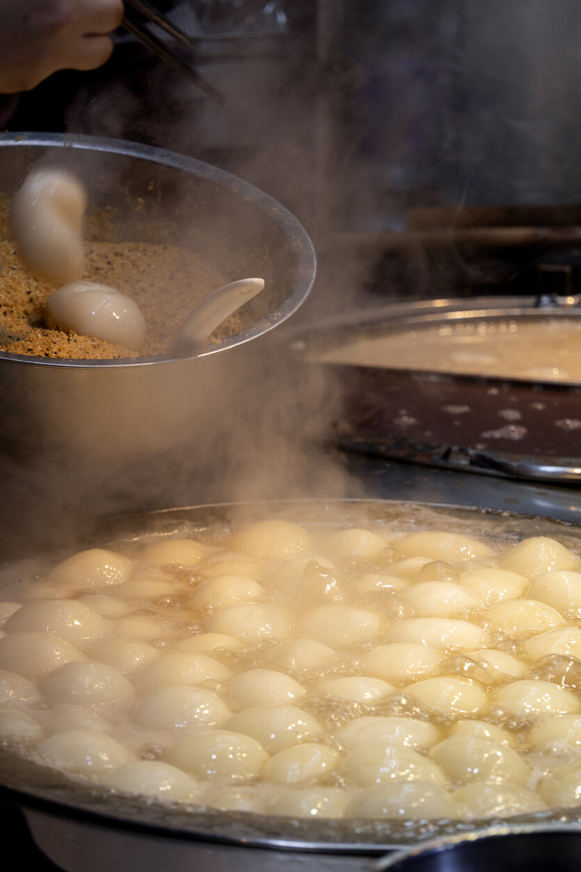 湯気のたった様子