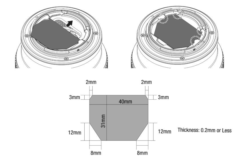 A084 rear filter holder