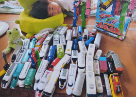 「我が家の鉄道風景」 小松 千代美 様